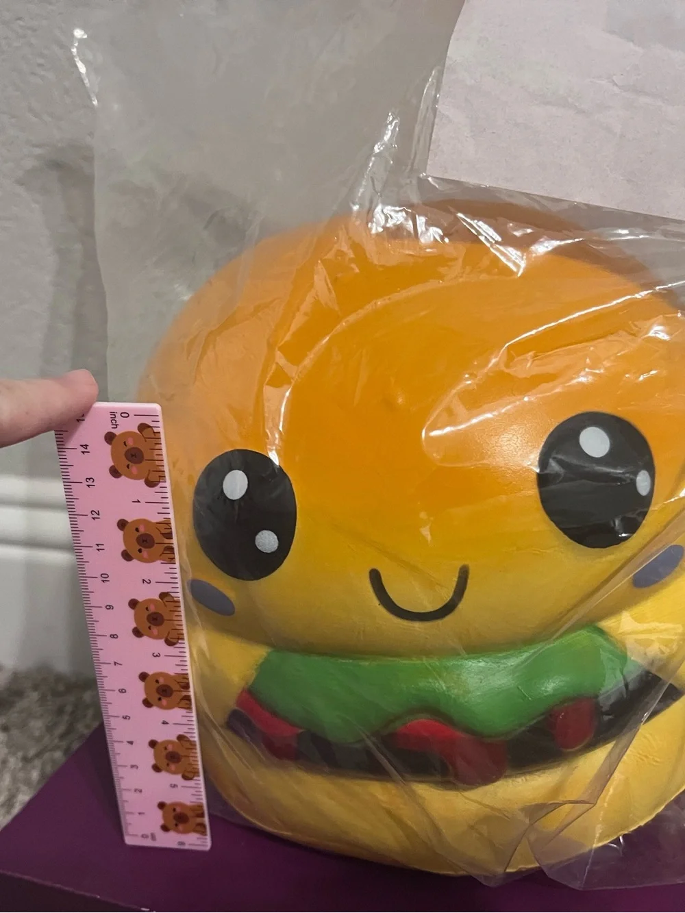 Jumbo Hamburger squishy- Soft Squeezable!🍔🤗🍔🤗